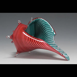 Coral Stripe-Aqua